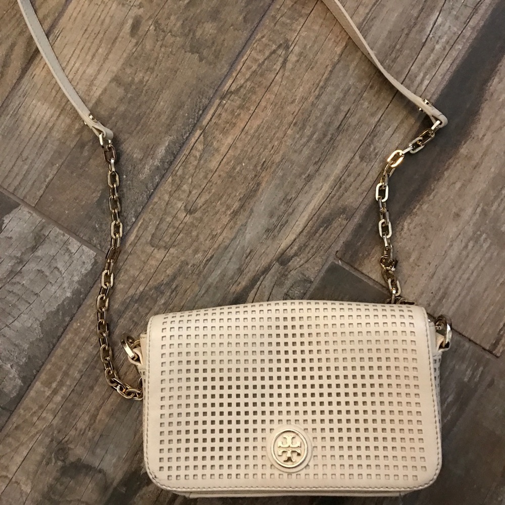 Tory Crossover Bag- Off White